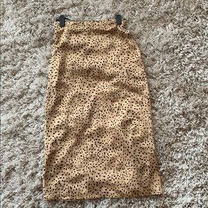 Maxi cheetah print skirt